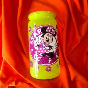 Minnie Mouse Neon Yellow 16oz Acrylic Tumbler